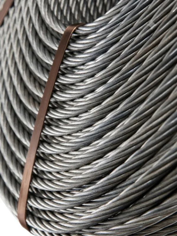 Rollo de cable de acero trenzado de 15,2 mm