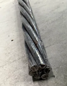 Perno cable simple de 15,2 mm